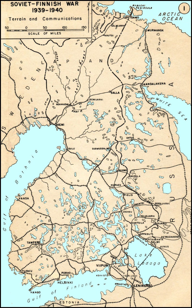 Eine Plakatkarte des Sowjetisch-Finnischen Krieges (1939–1940) mit Text zur Konfliktausdehnung.